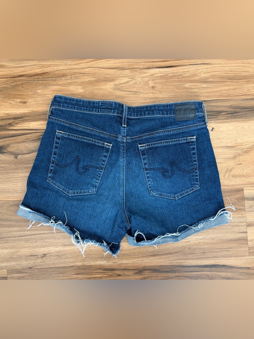 AG The Hailey Ex-Boyfriend Roll-Up Denim Shorts Size 30R